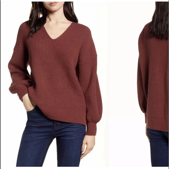 Madewell Sweaters - Madewell Thornton balloon sleeve sweater horseman